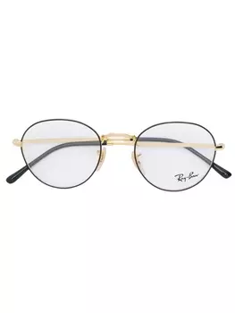 Очки в круглой оправе Ray-Ban, металлик