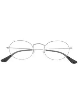 Очки в круглой оправе Ray-Ban, серебяный