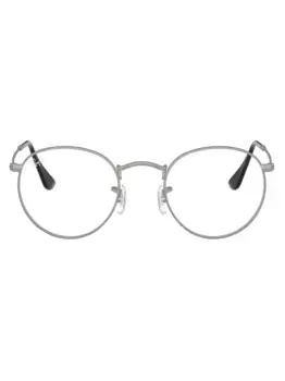 Очки в круглой оправе Ray-Ban, серебяный