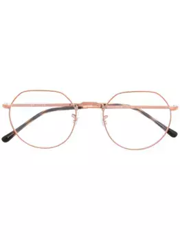 Очки в круглой оправе Ray-Ban, золотой