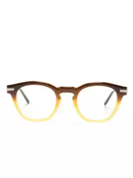 Очки в круглой оправе с эффектом градиента Oliver Peoples, коричневый