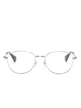 Очки в круглой оправе с логотипом Cartier Eyewear, серебяный
