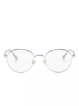 Очки в круглой оправе с логотипом Chlo Eyewear, золотой