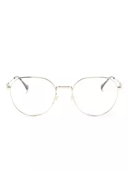 Очки в круглой оправе с логотипом Gucci Eyewear, золотой