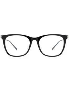 Очки в круглой оправе Saint Laurent Eyewear, черный