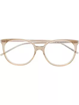 Очки в круглой оправе Saint Laurent Eyewear, нейтральный