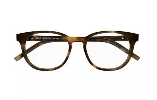 Очки в круглой оправе SAINT LAURENT, Tortoiseshell