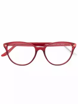 Очки в круглой оправе Snob, красный