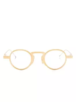 Очки в круглой оправе Thom Browne Eyewear, золотой