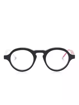 Очки в круглой оправе Thom Browne Eyewear, черный
