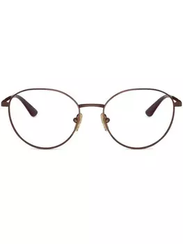 Очки в круглой оправе Vogue Eyewear, коричневый