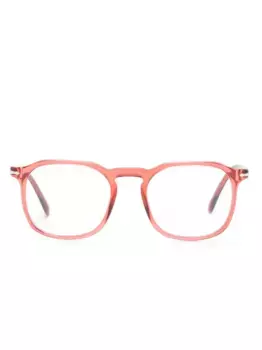 Очки в круглой прозрачной оправе Persol, красный