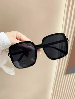 Очки в квадратной оправе больших размеров, черный