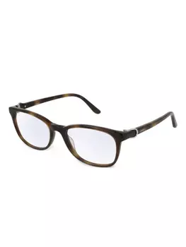 Очки в квадратной оправе Cartier Eyewear, коричневый
