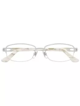 Очки в квадратной оправе Cartier Eyewear, серебряный