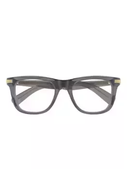 Очки в квадратной оправе Cartier Eyewear, серый