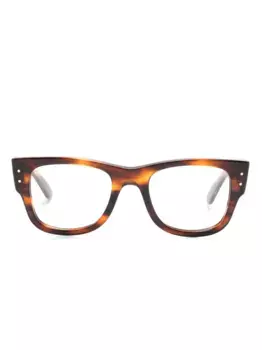 Очки в квадратной оправе черепаховой расцветки Ray-Ban, коричневый