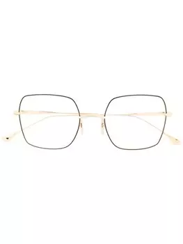 Очки в квадратной оправе Dita Eyewear, золотой