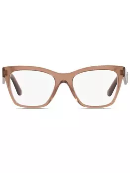 Очки в квадратной оправе Dolce & Gabbana Eyewear, коричневый