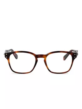 Очки в квадратной оправе Ferragamo, коричневый