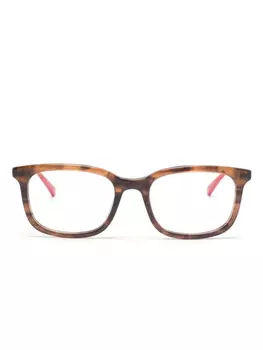 Очки в квадратной оправе Gucci Eyewear, коричневый
