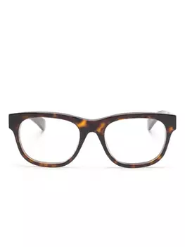 Очки в квадратной оправе Gucci Eyewear, коричневый