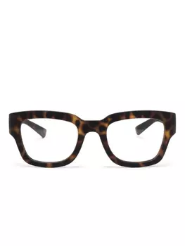 Очки в квадратной оправе Gucci Eyewear, коричневый