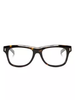 Очки в квадратной оправе Gucci Eyewear, коричневый