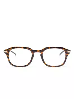 Очки в квадратной оправе Gucci Eyewear, коричневый