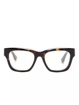 Очки в квадратной оправе Gucci Eyewear, коричневый