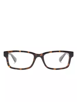 Очки в квадратной оправе Gucci Eyewear, коричневый
