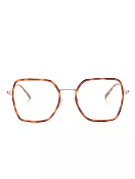 Очки в квадратной оправе Gucci Eyewear, коричневый