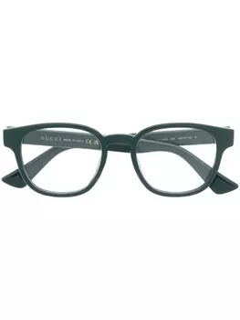 Очки в квадратной оправе Gucci Eyewear, зеленый
