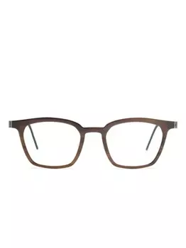 Очки в квадратной оправе Lindberg, коричневый