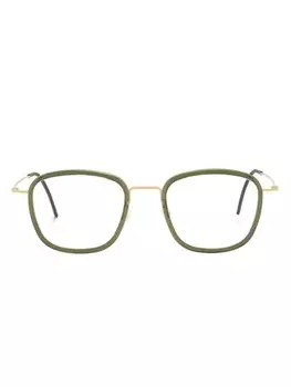 Очки в квадратной оправе Lindberg, золотой