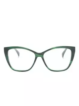 Очки в квадратной оправе Max Mara Eyewear, зеленый
