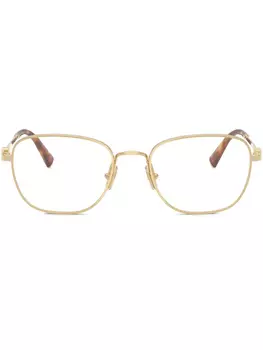 Очки в квадратной оправе Miu Miu Eyewear, золотой