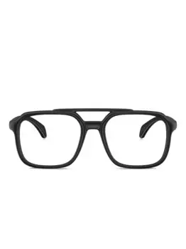 Очки в квадратной оправе Moncler Eyewear, черный