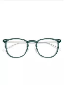 Очки в квадратной оправе Montblanc, зеленый