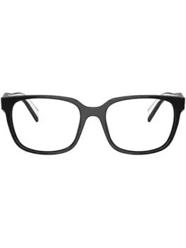 Очки в квадратной оправе Prada Eyewear, черный