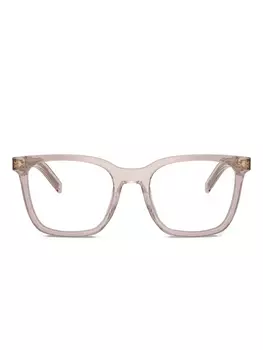 Очки в квадратной оправе Prada Eyewear, нейтральный