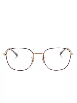 Очки в квадратной оправе Ray-Ban, коричневый