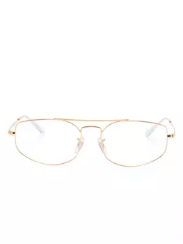Очки в квадратной оправе Ray-Ban, золотой