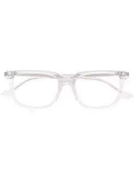 Очки в квадратной оправе с геометричным узором Gucci Eyewear, нейтральный