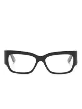 Очки в квадратной оправе с логотипом Balenciaga Eyewear, черный