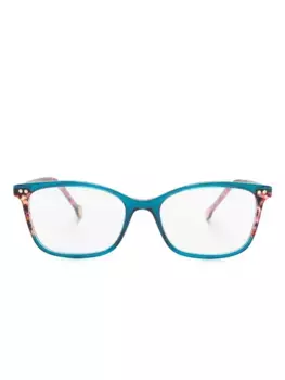 Очки в квадратной оправе с логотипом Carolina Herrera, розовый