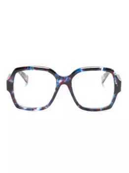 Очки в квадратной оправе с логотипом Chlo Eyewear, синий