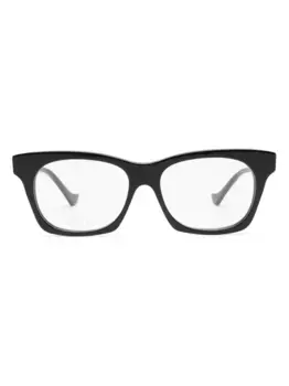 Очки в квадратной оправе с логотипом Gucci Eyewear, черный
