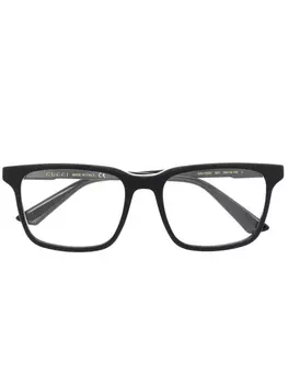 Очки в квадратной оправе с логотипом Gucci Eyewear, черный