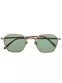 Очки в квадратной оправе с логотипом Matsuda, золотой